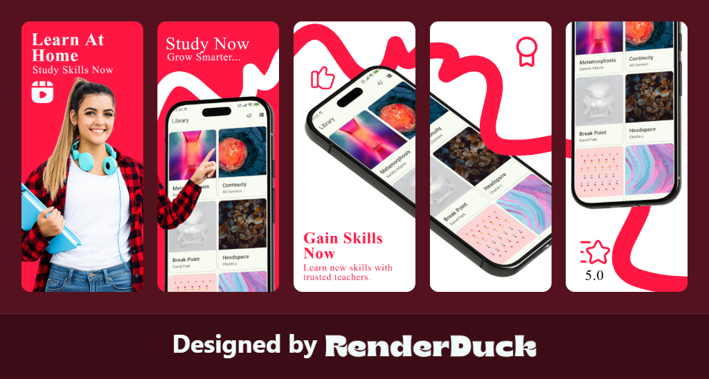 Play Store screenshot examples by RenderDuck