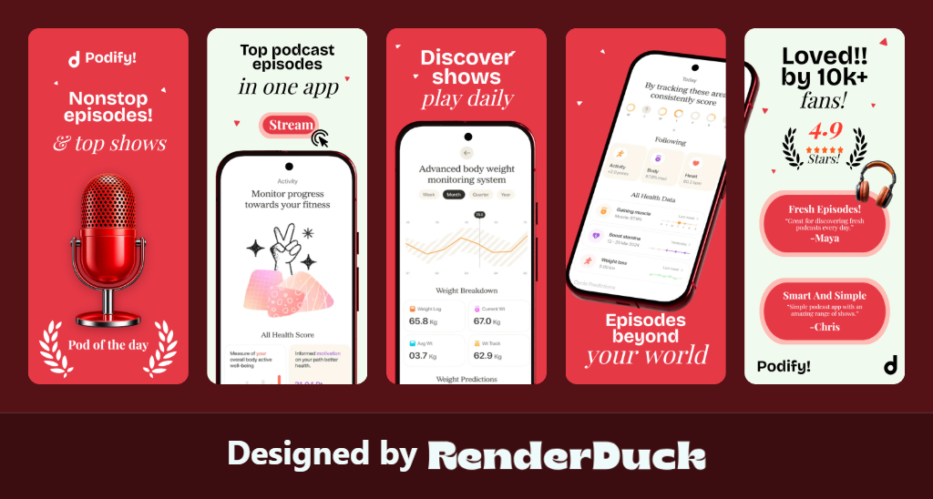 Best app screenshot examples and design ideas by RenderDuck